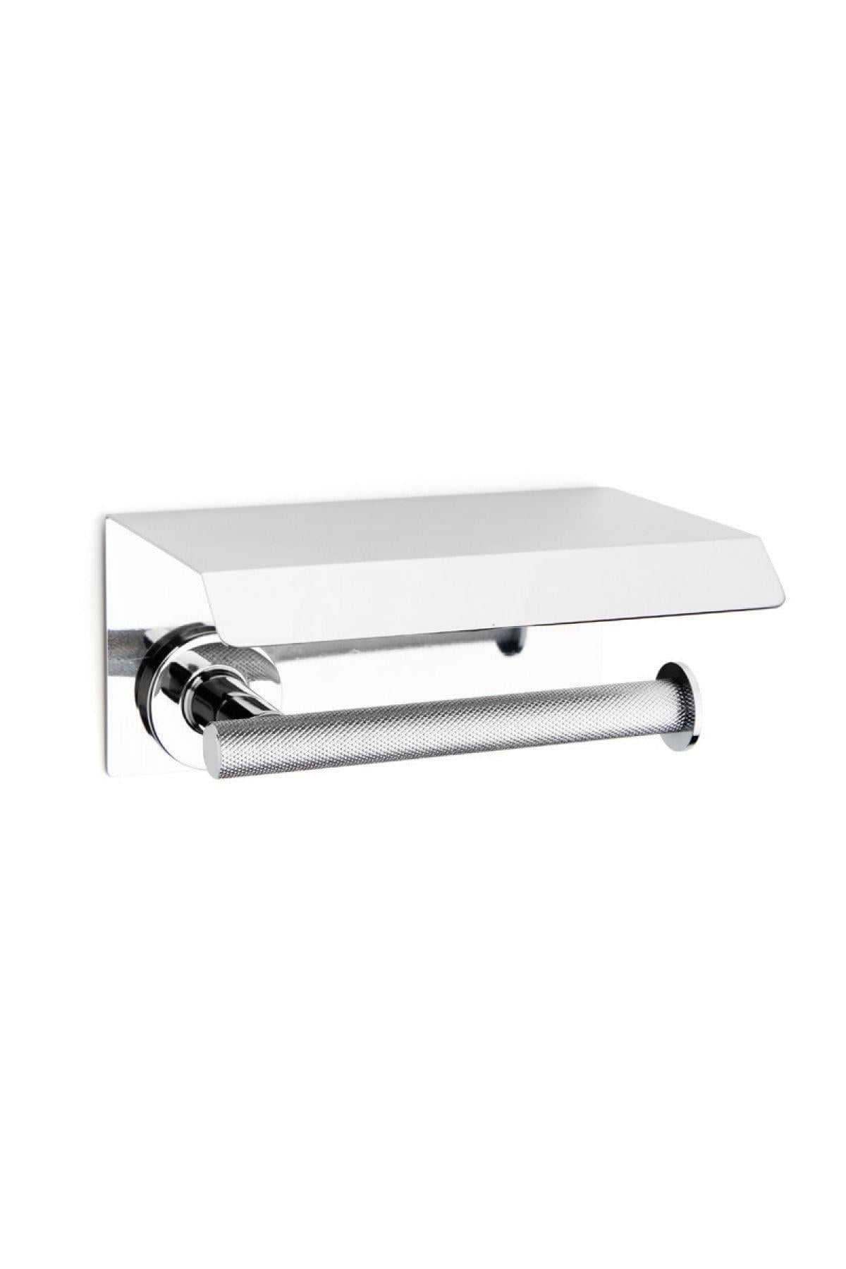 Purelıne Kapaklı Tuvalet Kağıtlığı Krom Renk 85X117X170 mm