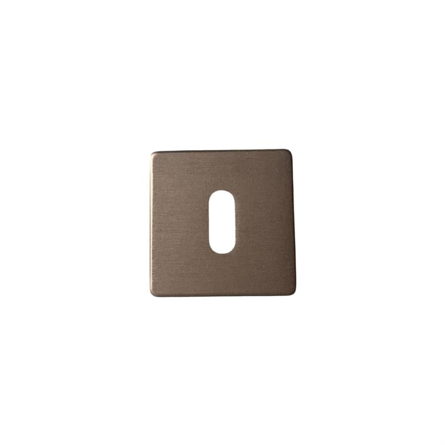 RO11 Kapı Kolu Rozeti Oda Fırçalı Bronz 52x52x9 mm