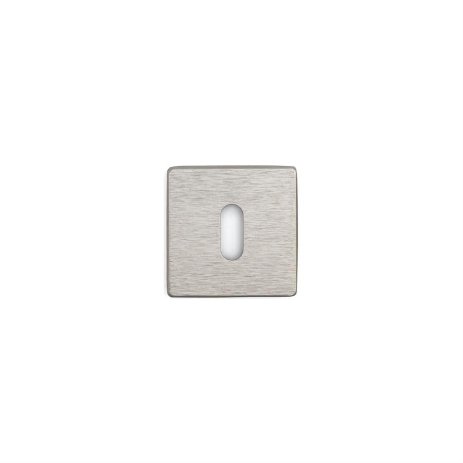 RO11 Kapı Kolu Rozeti Oda Fırçalı Saten 52x52x9 mm