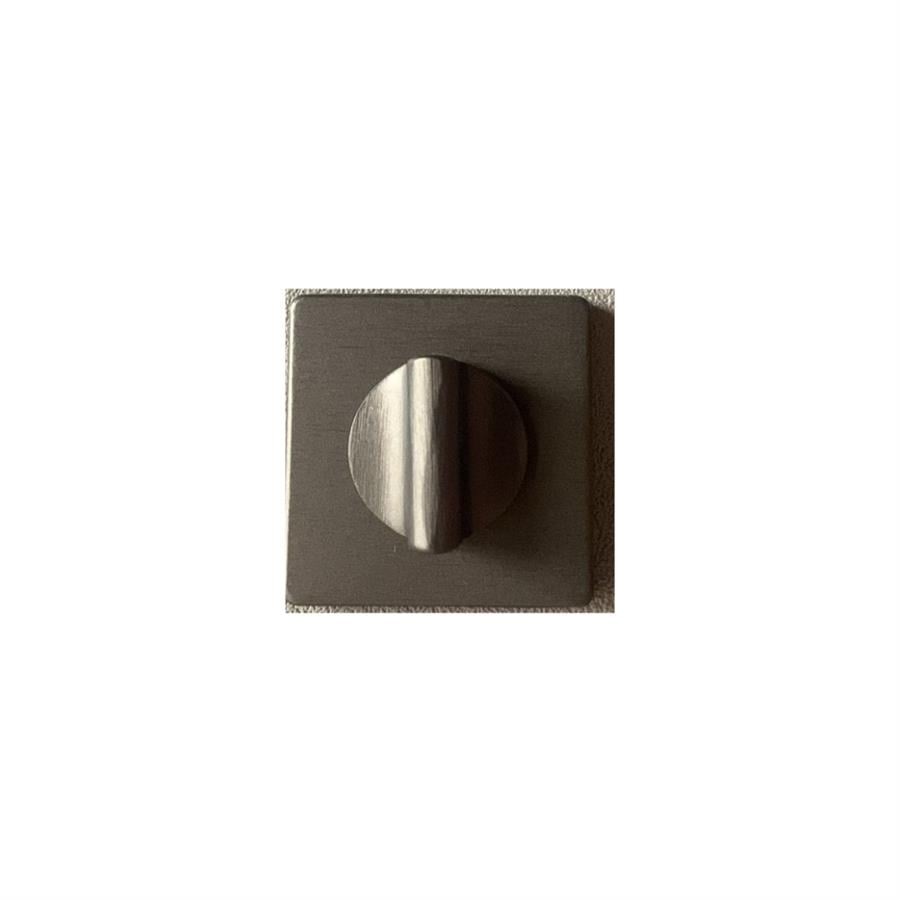 RO11 Kapı Kolu Rozeti WC Fırçalı Füme Renk 52x52x9 mm