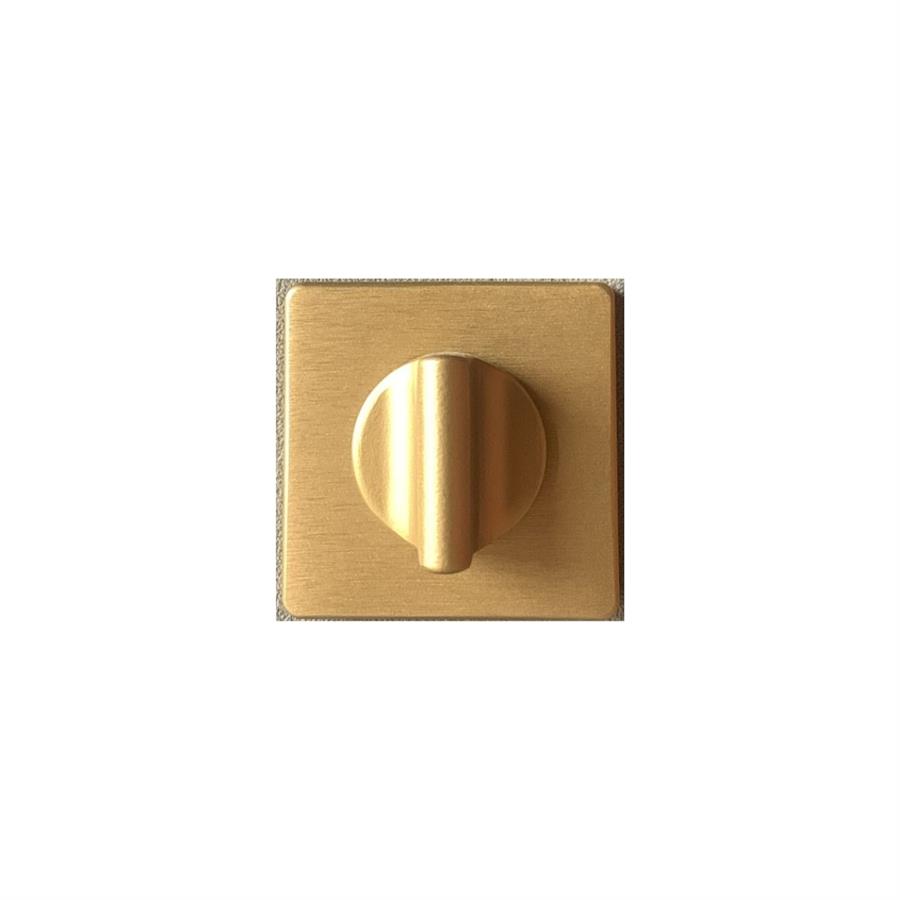 RO11 Kapı Kolu Rozeti WC Fırçalı Mat Altın 52x52x9 mm
