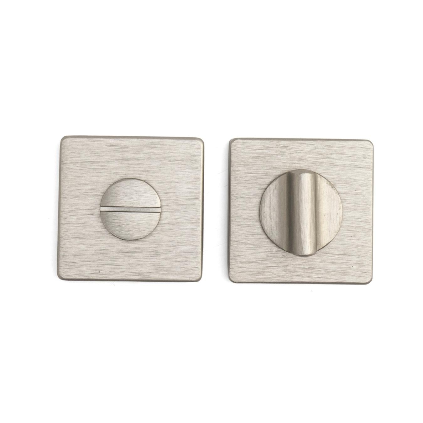 RO11 Kapı Kolu Rozeti WC Fırçalı Saten 52x52x9 mm