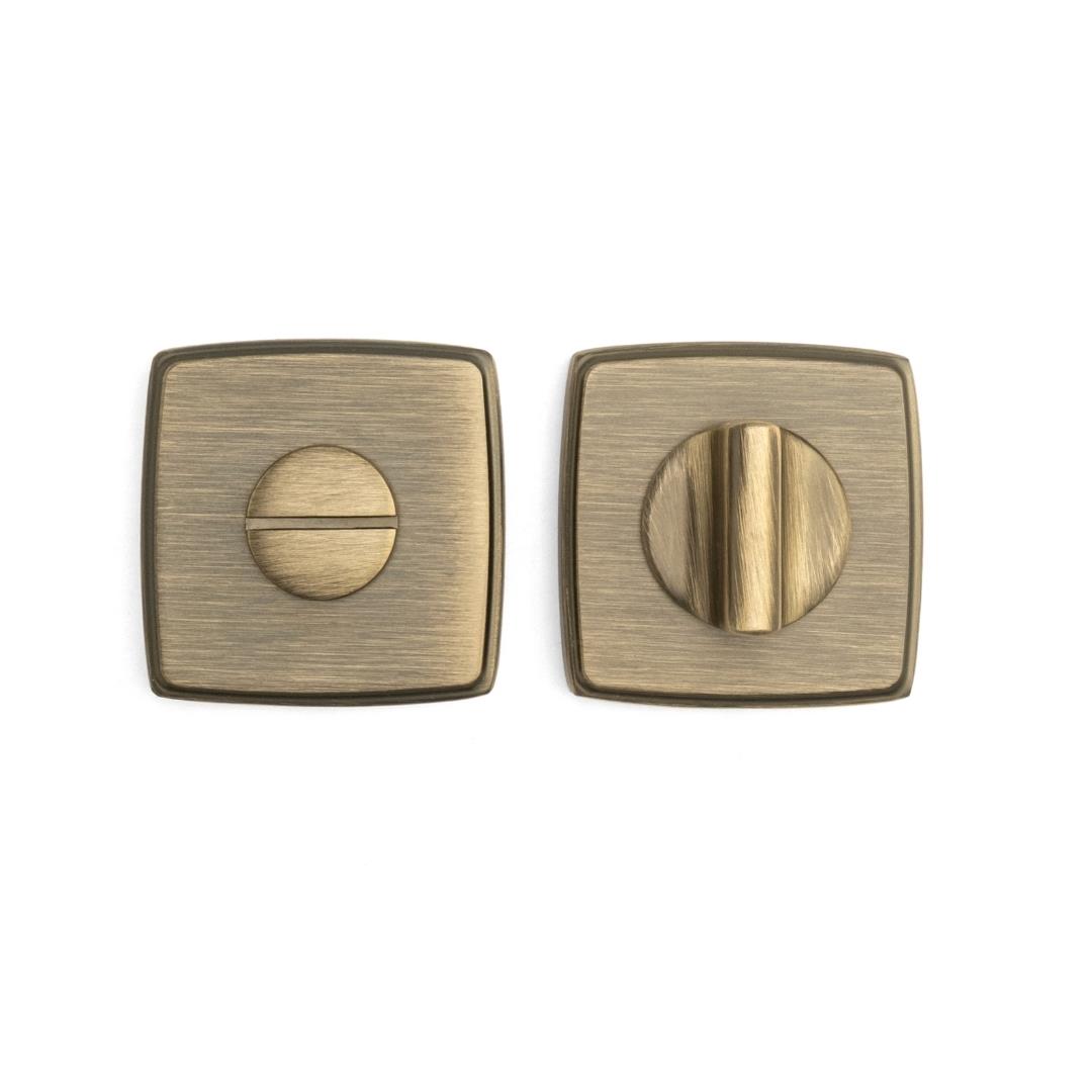 RO13 Kapı Kolu Rozeti Wc Antik Renk 52x52x11 mm