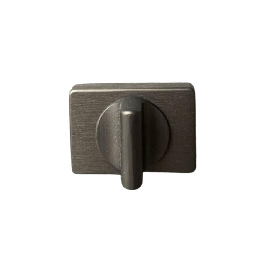 RO15 Kapı Kolu Rozeti WC Fırçalı Füme Renk 53x37x11 mm