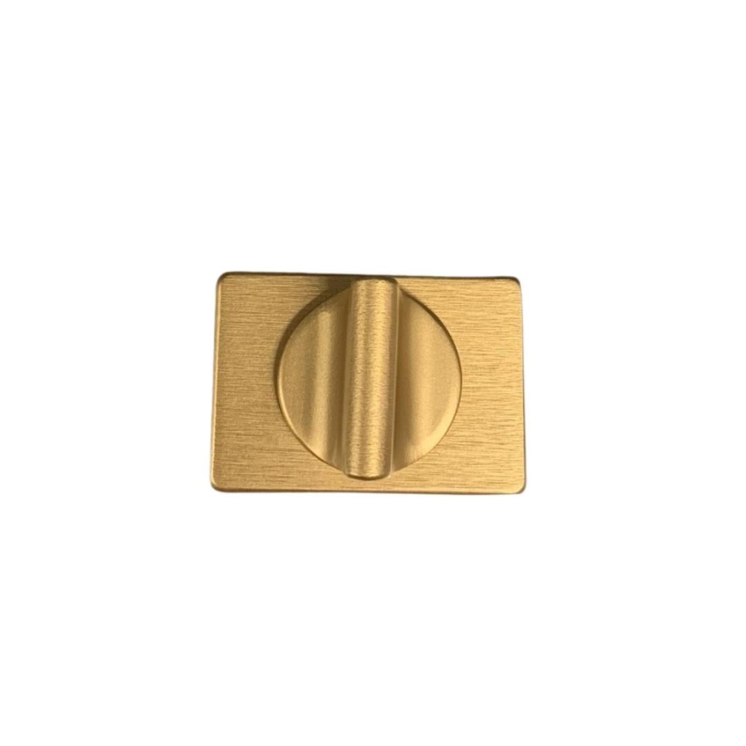 RO15 Kapı Kolu Rozeti WC Fırçalı Mat Altın 53x37x11 mm