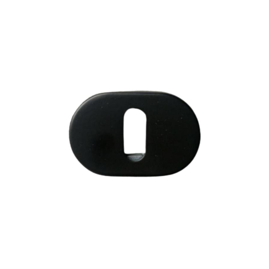 RO16 Kapı Kolu Rozeti Oda Siyah 58x37x11 mm
