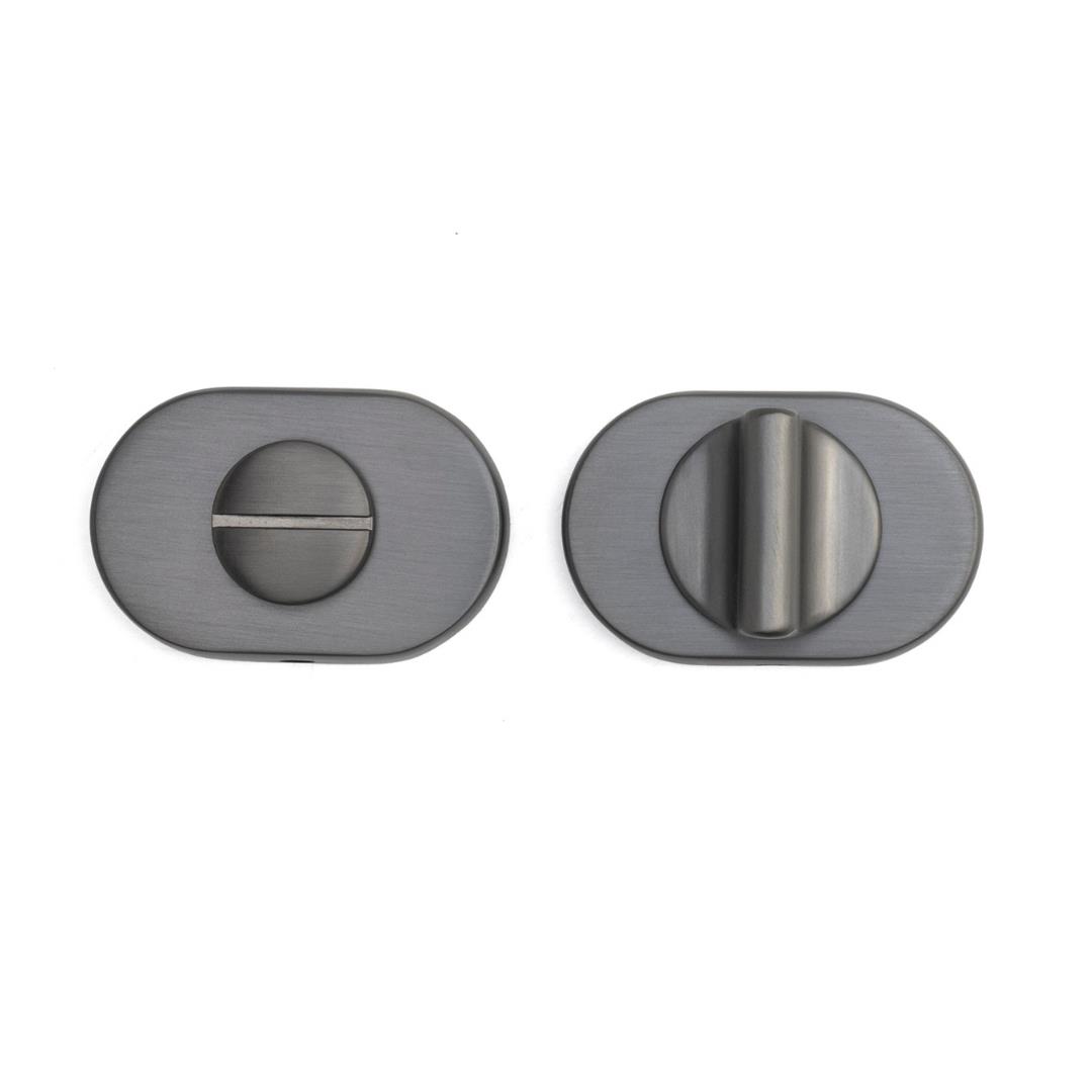 RO16 Kapı Kolu Rozeti WC Füme 58x37x11 mm