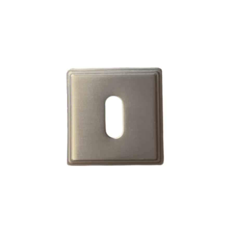 RO17 Kapı Kolu Rozeti Oda Nikel Saten Mat 53x53x10 mm