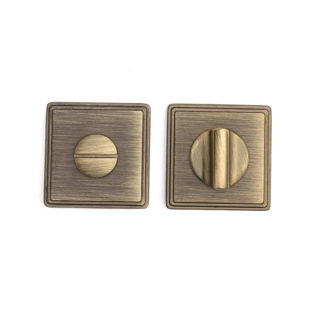 RO17 Kapı Kolu Rozeti WC Antik 53x53x10 mm