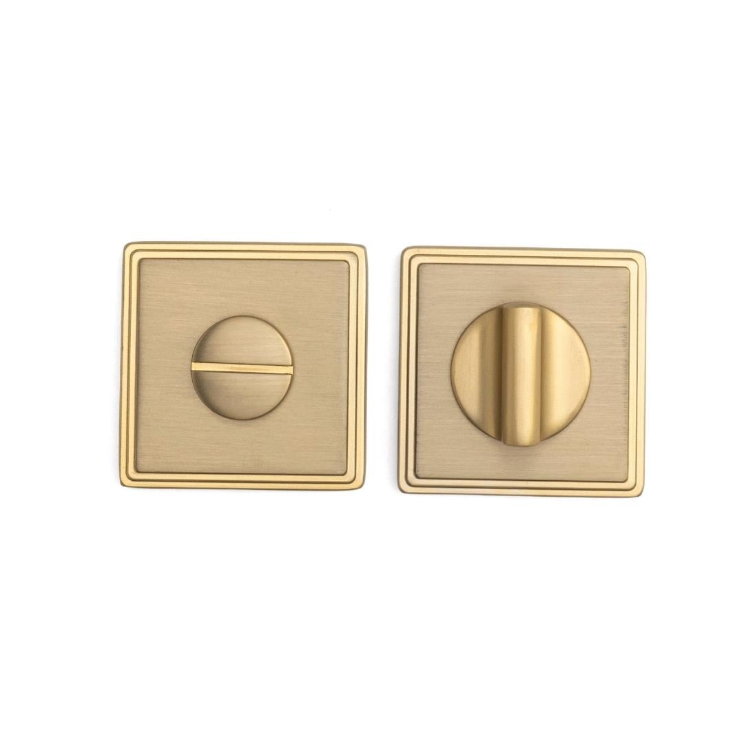 RO17 Kapı Kolu Rozeti WC Gold Branch 53x53x10 mm