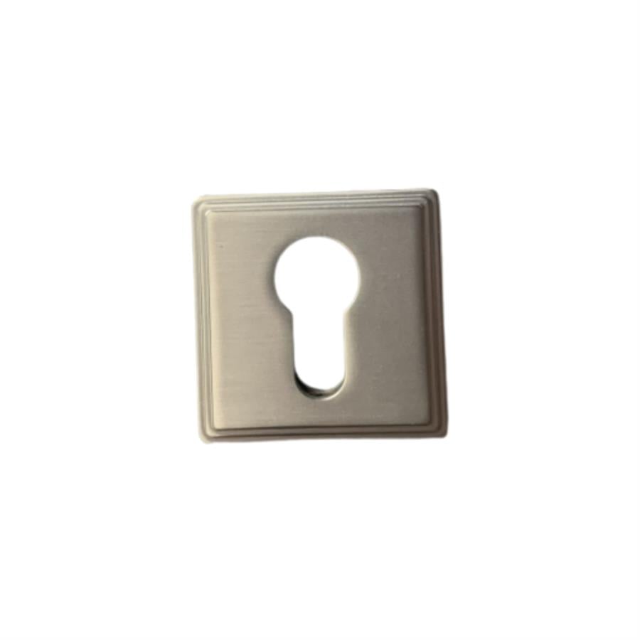 RO17 Kapı Kolu Rozeti Yale (Dış Kapı) Nikel Saten Mat 53x53x10 mm