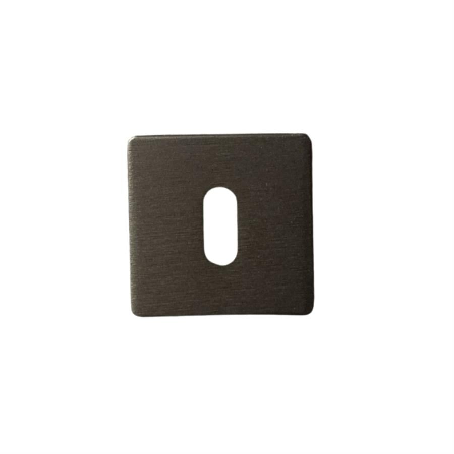 RO21 Kapı Kolu Rozeti Oda Fırçalı Füme Renk 52x52x5 mm