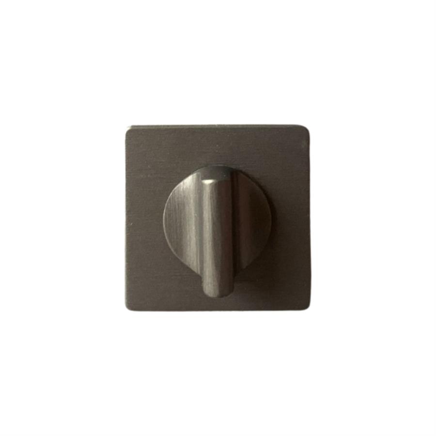 RO21 Kapı Kolu Rozeti WC Fırçalı Füme Renk 52x52x5 mm