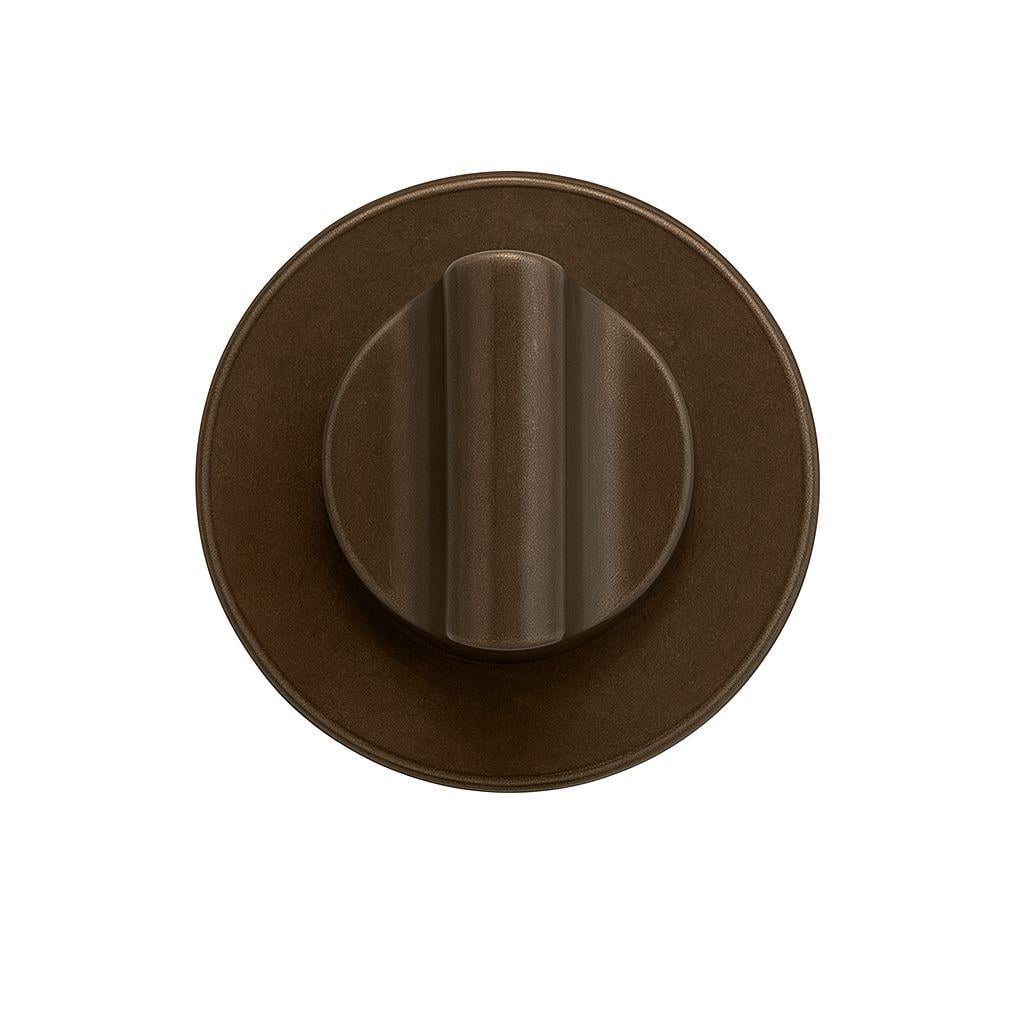 RO22 Kapı Kolu Rozeti WC Fırçalı Bronz 52x52x5 mm