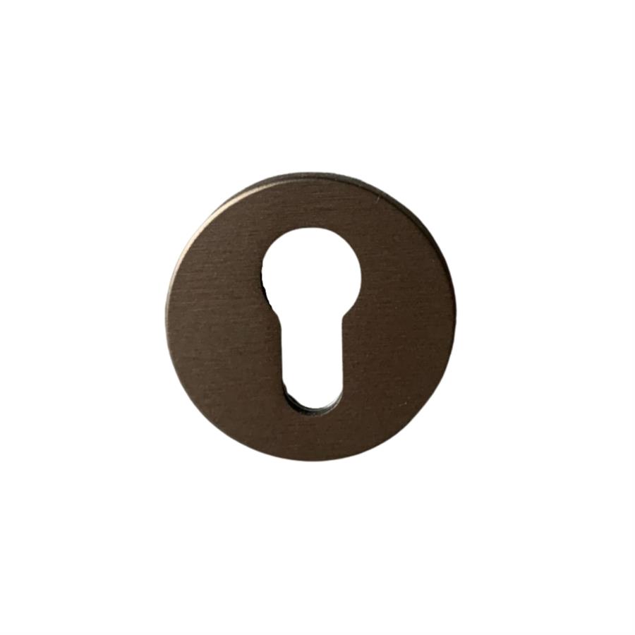 RO22 Kapı Kolu Rozeti Yale (Dış Kapı) Fırçalı Bronz 52x52x5 mm