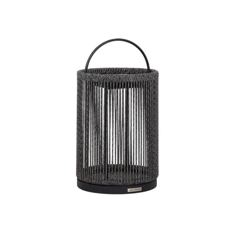 ROP&STRIP Güneş Enerjili Fener 65 cm (Siyah Alüminyum, Siyah Halat, Siyah Granit)