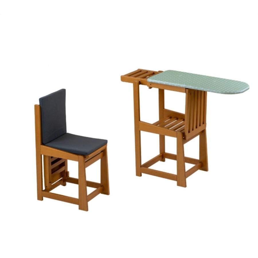 Sinfonia Ciliegio Ahşap Dönüştürülebilir Ütü Masası + Sandalye