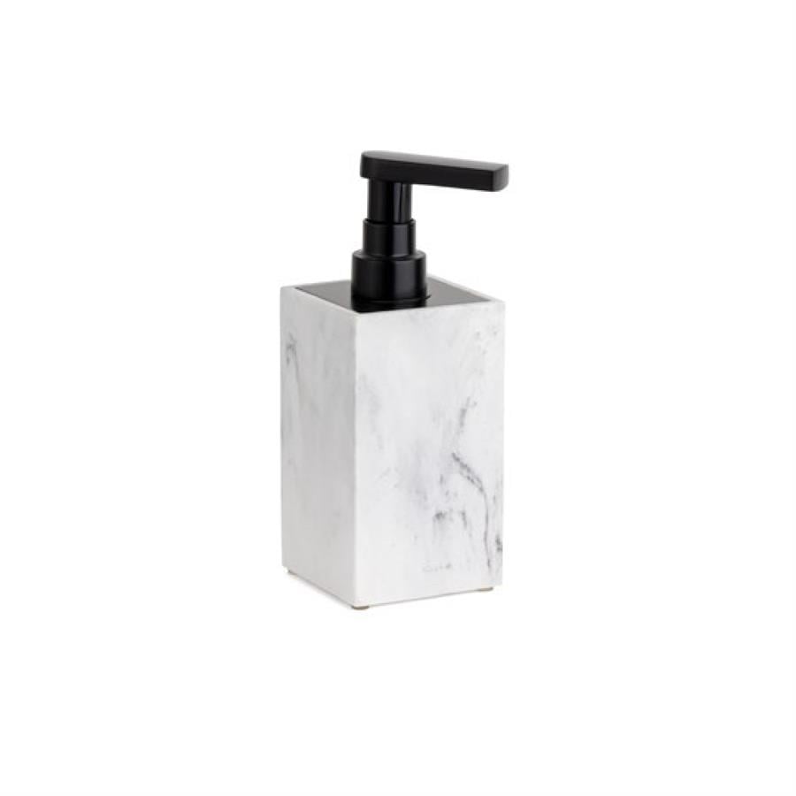 Sıvı Sabunluk Mermer Desenli/Siyah Renk 190X73X88 Mm