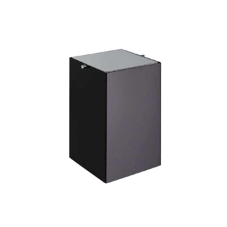 Siyah/Krom Çöp Kovası 4 Lt Siyah-Krom Renk 302X173X173 Mm