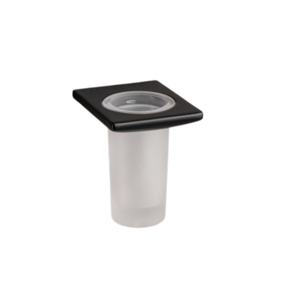 Slımo Diş Fırçalığı Cam/Siyah Renk 130X102X131 Mm