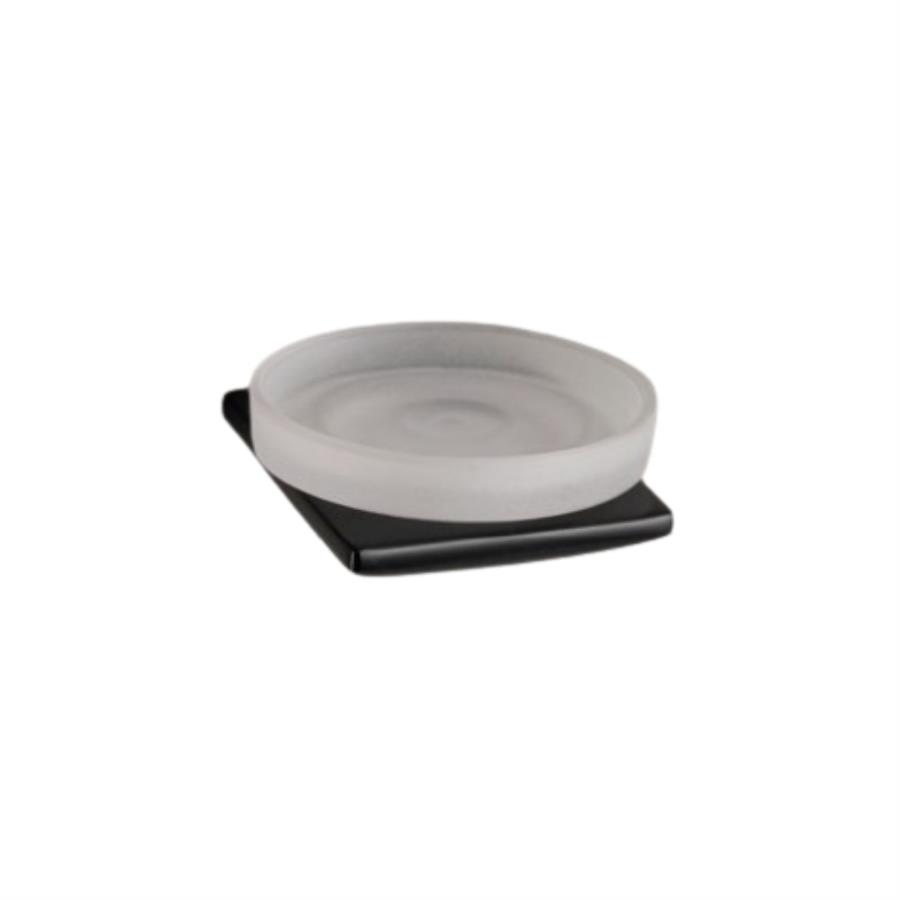 Slımo Sabunluk Cam/Siyah Renk 50X117X145 Mm