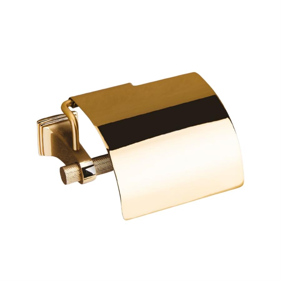Sparklıne Kapaklı Tuvalet Kağıtlığı Altın Rengi 88X95X156 Mm