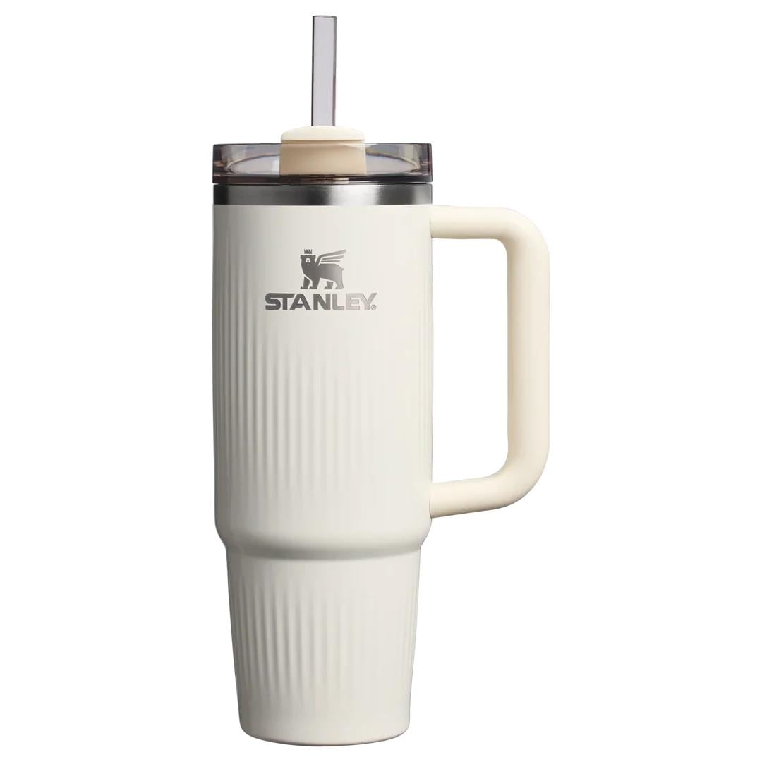 Stanley The Quencher® H2.0 Fluted Tumbler Pipetli Termos Bardak | 0.89 LT - Krem