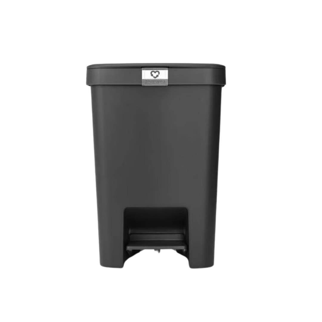 Stepup Koyu Gri Plastik Pedallı Çöp Kutusu 25 L