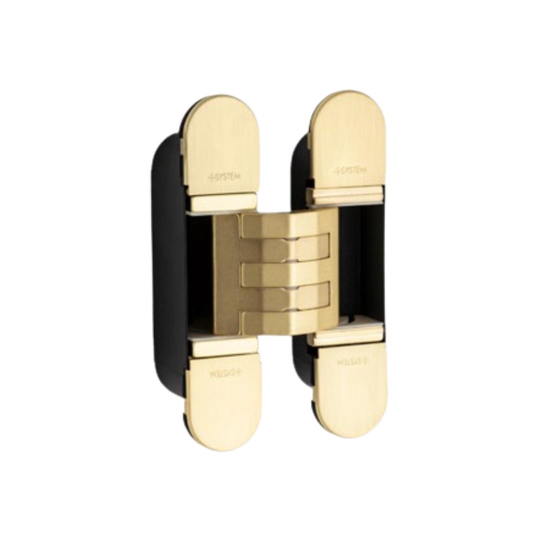System Gizli Menteşe 130X30 mm Altın Saten Renk