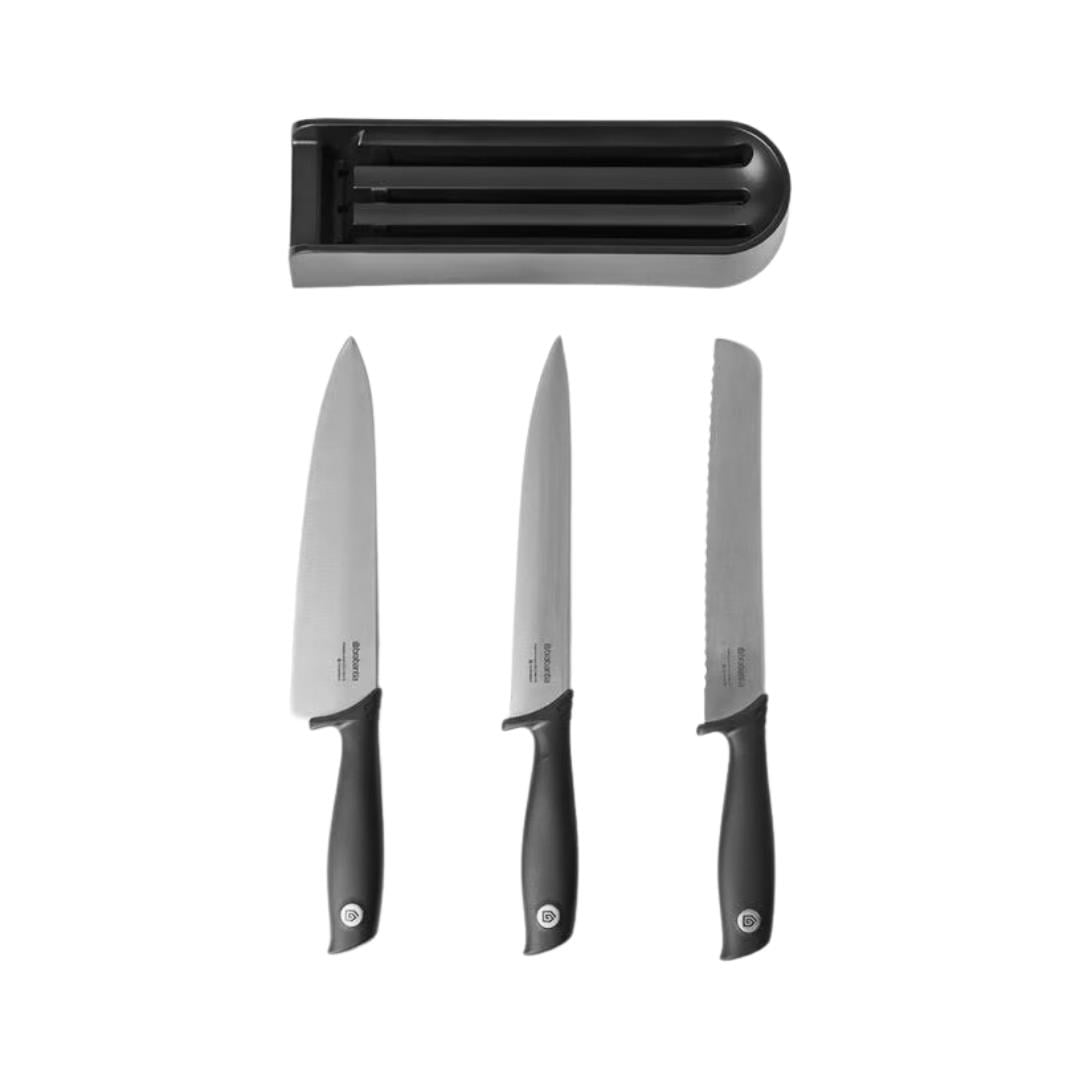 Tasty Dark Grey Çekmece Içi Bıçak Bloğu Ve Bıçak Seti