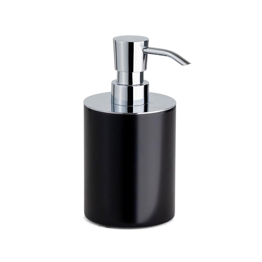 Tezgah Üstü Sıvı Sabunluk 250 Ml Siyah-Krom Renk 160X80X103 Mm