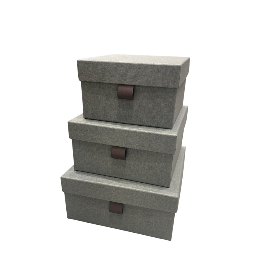 Tilly 3’lü Set İstiflenebilir Kutu Yeşil