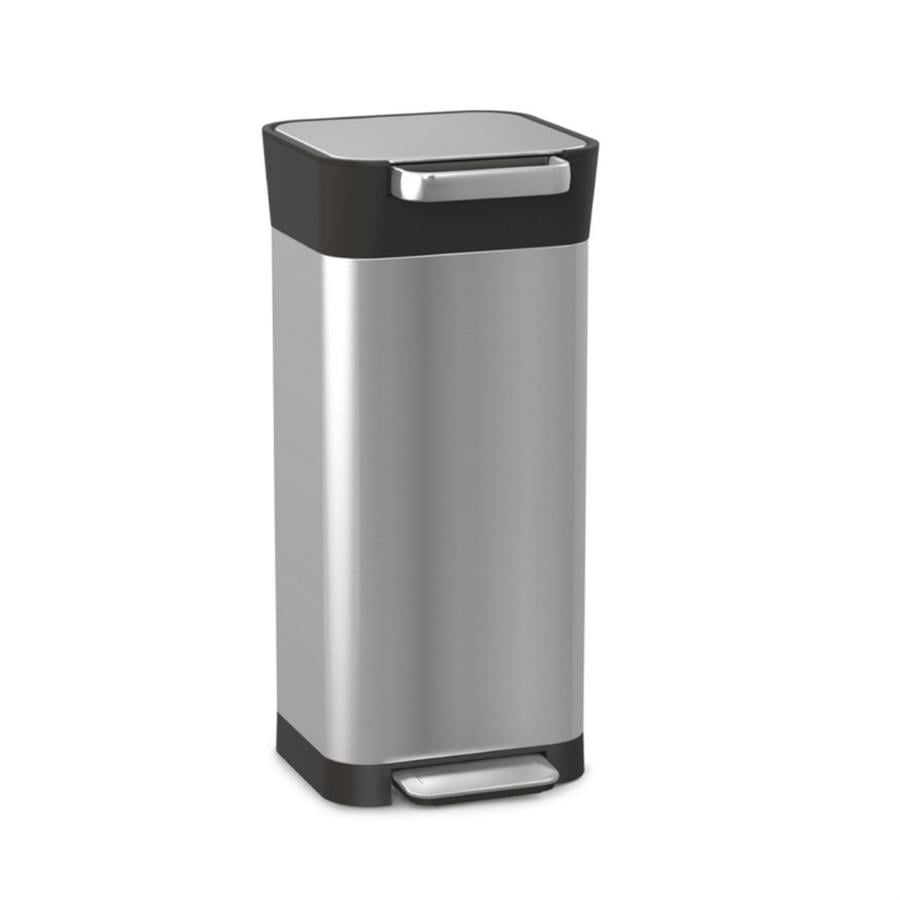 Titan Kompaktörlü Çöp Kovası 20 Lt - Paslanmaz Çelik