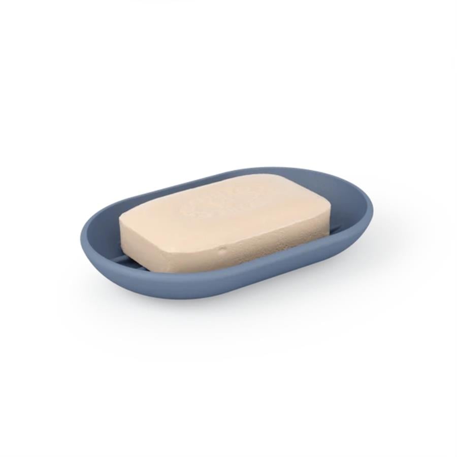 Touch Katı Sabunluk Gri Mavi 12.5x8x2 cm