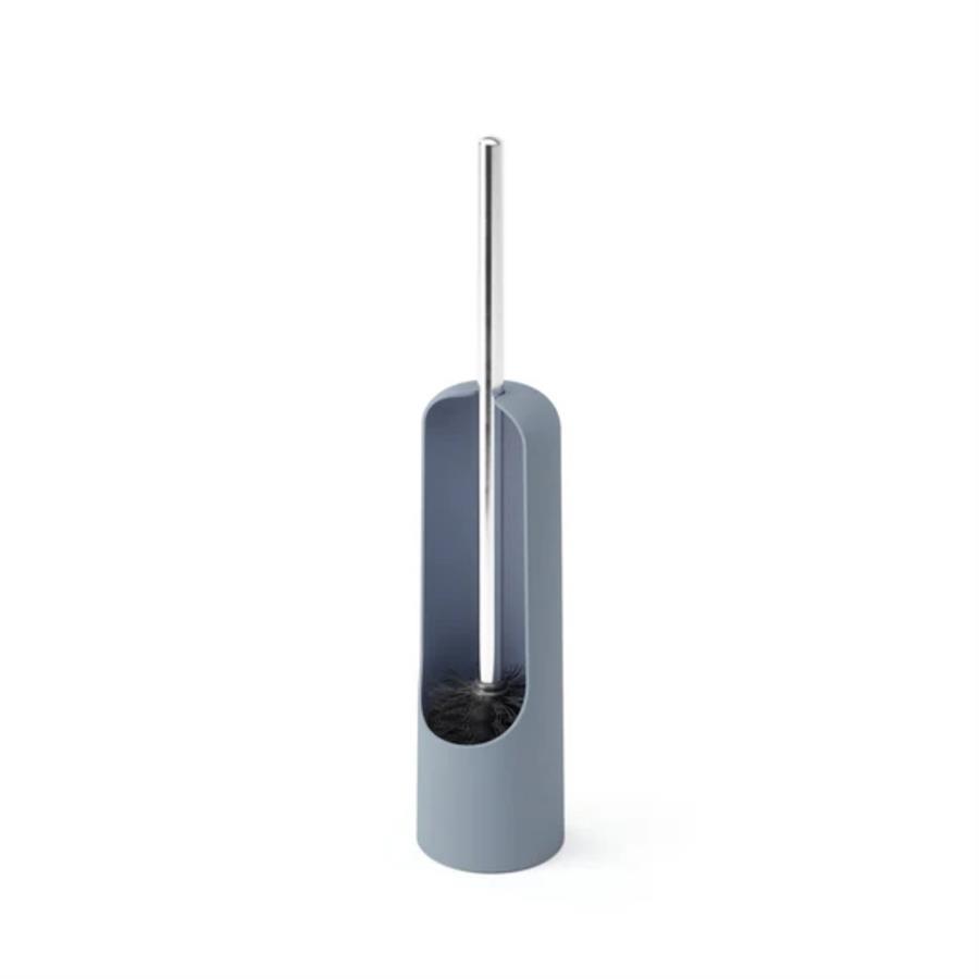 Touch Klozet Fırçası Gri Mavi 43x9 cm