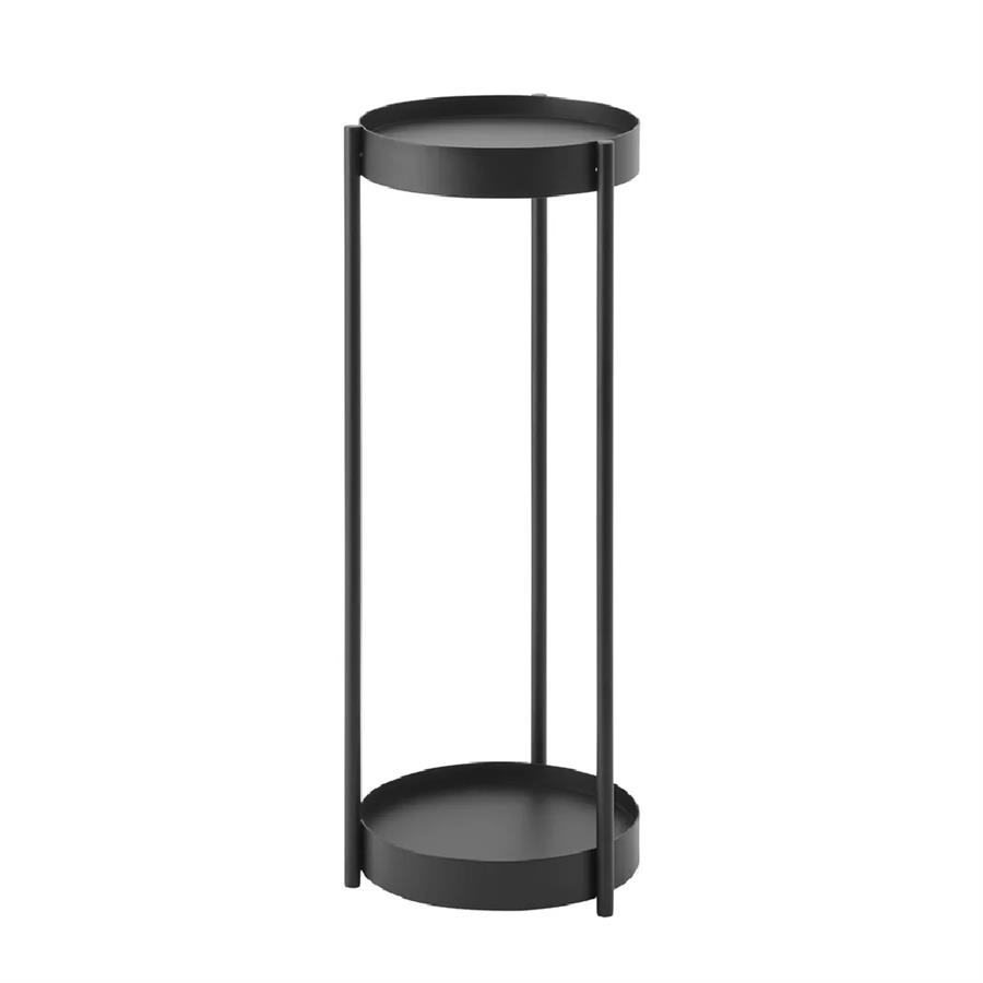 Tower Tekerlekli 2 Katlı Bitki Standı Siyah