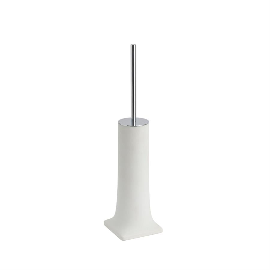 Tuvalet Fırçalık Beyaz-Krom Renk 422X105X105 Mm