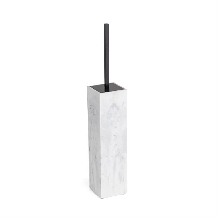 Tuvalet Fırçası Mermer Deseneli/Siyah Renk 470X80X80 Mm