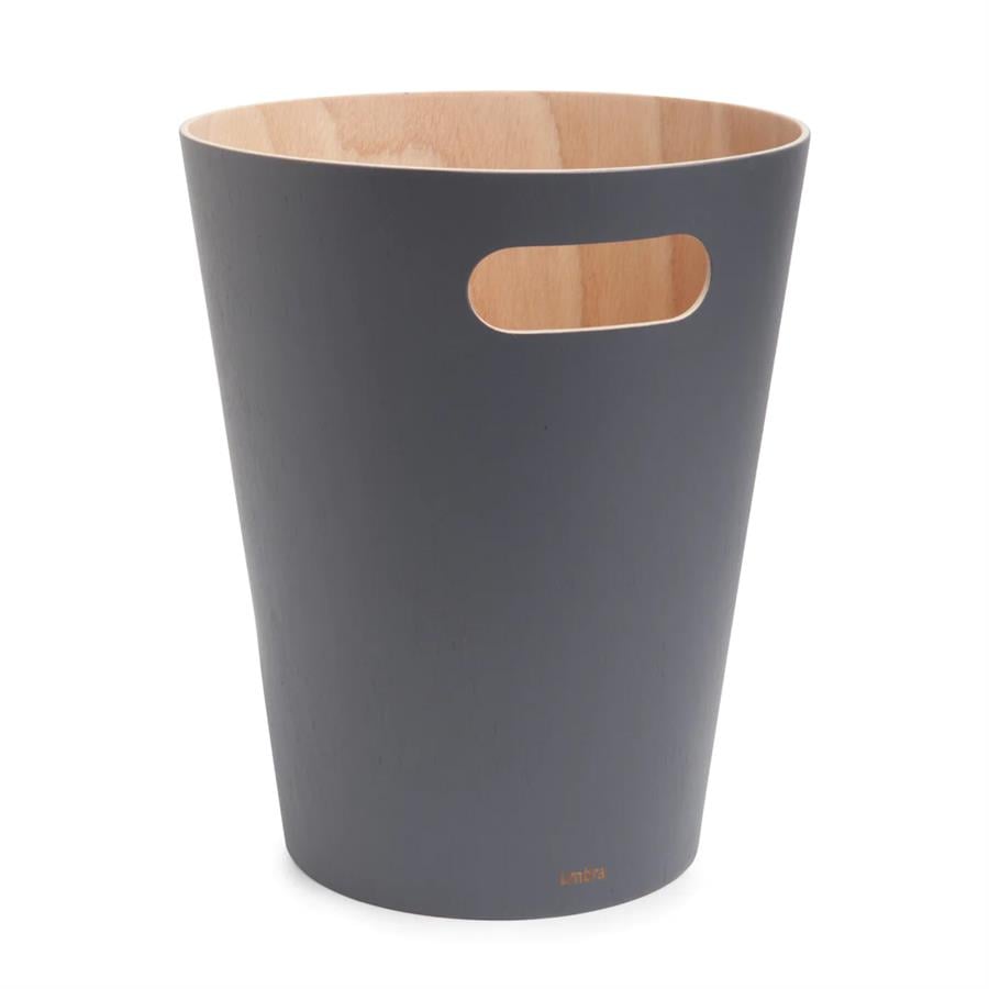 Umbra Woodrow Çöp Kovası 2 Galon (7,5 L) Kapasiteli Doğal Komür