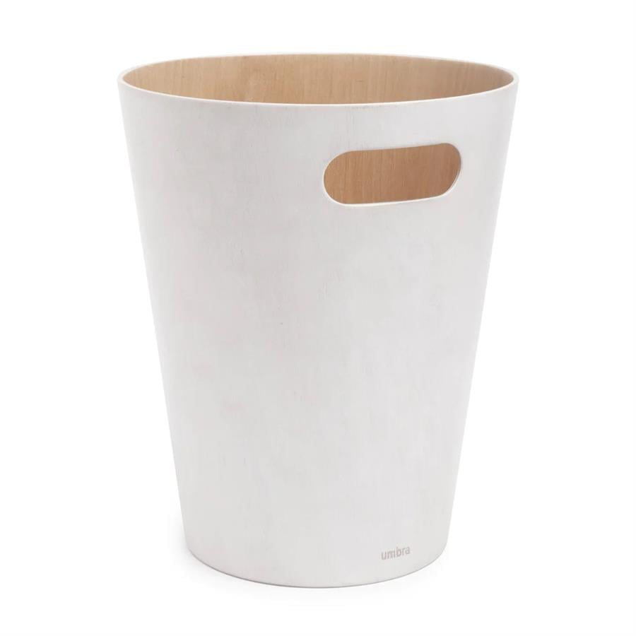 Umbra Woodrow Çöp Kovası - Beyaz/Doğal