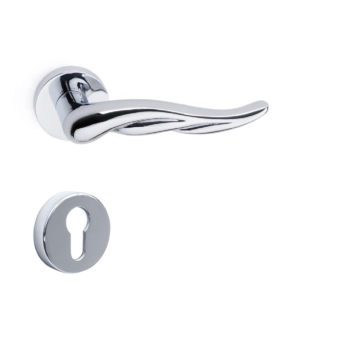 VALA Rozetli Kapı Kolu Krom