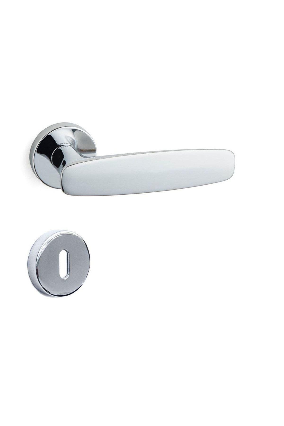 VEGA ROZETLİ KAPI KOLU KROM RENK