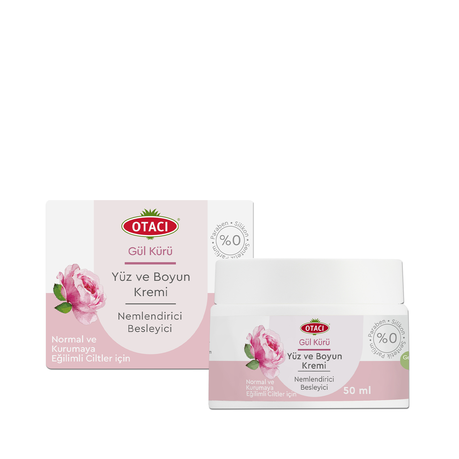 Gül Kürü Nemlendirici Yüz ve Boyun Kremi - Otacı