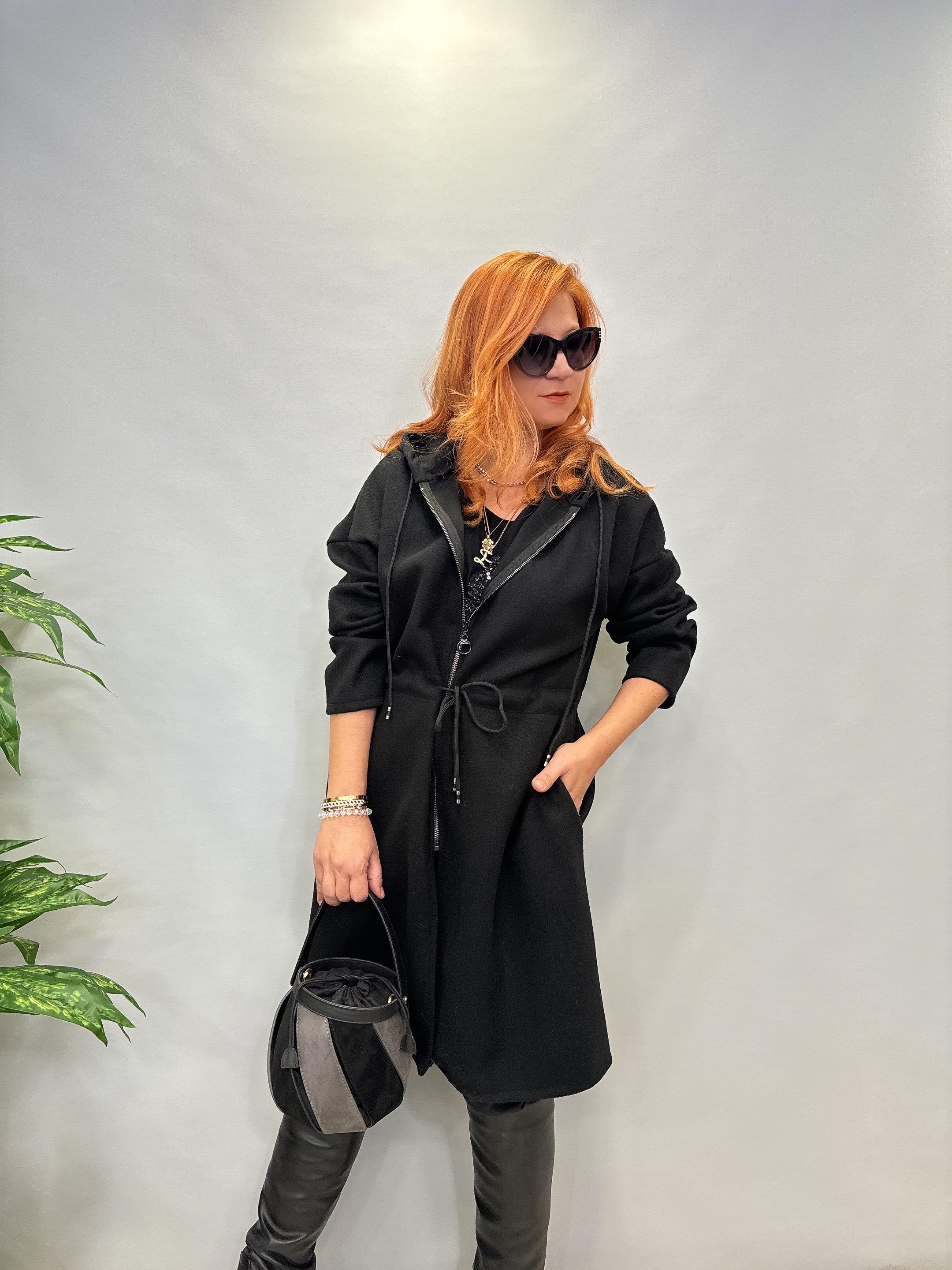 02635 MNS İTALYAN KAŞE KABAN SİYAH