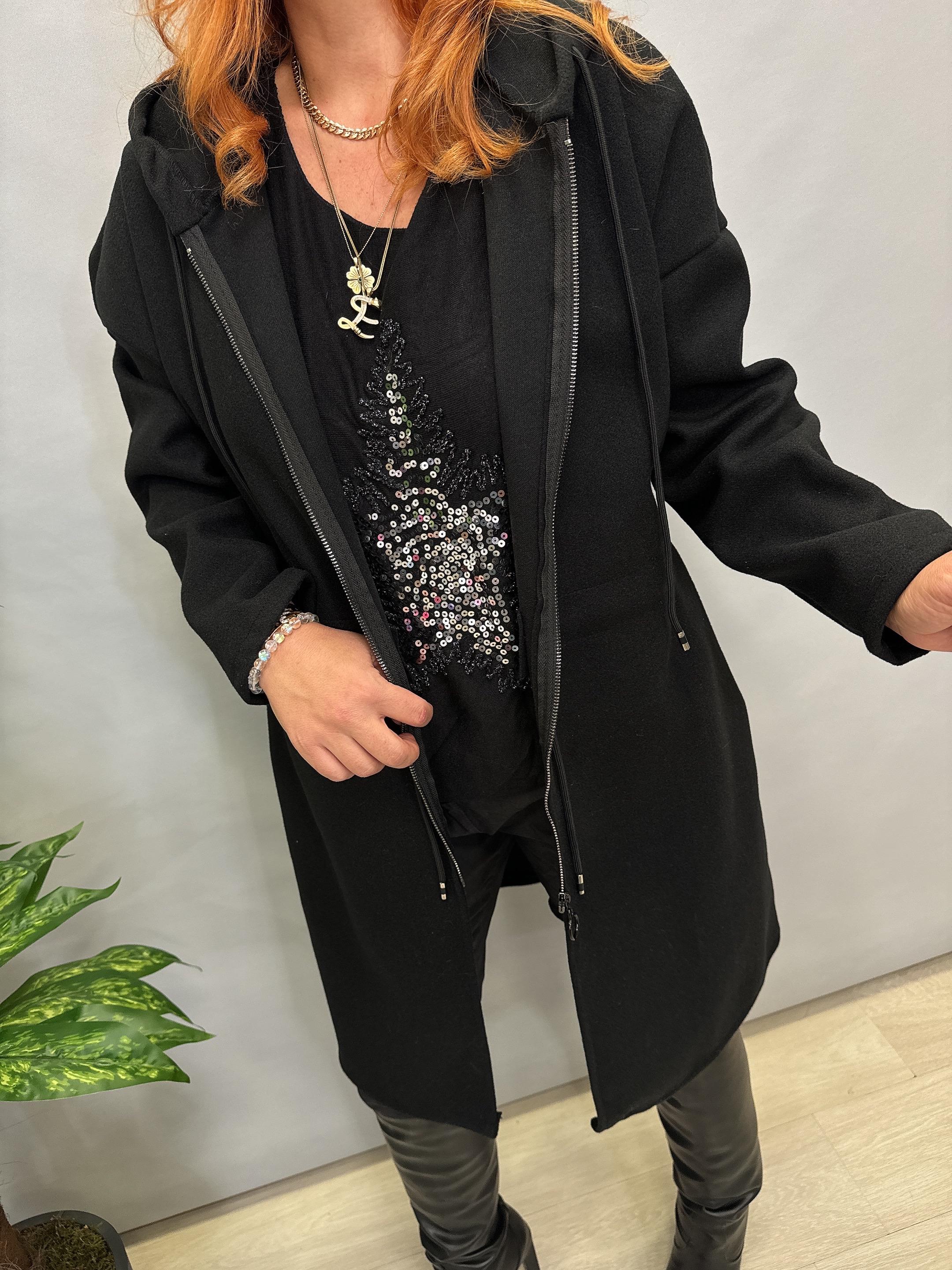 02635 MNS İTALYAN KAŞE KABAN SİYAH