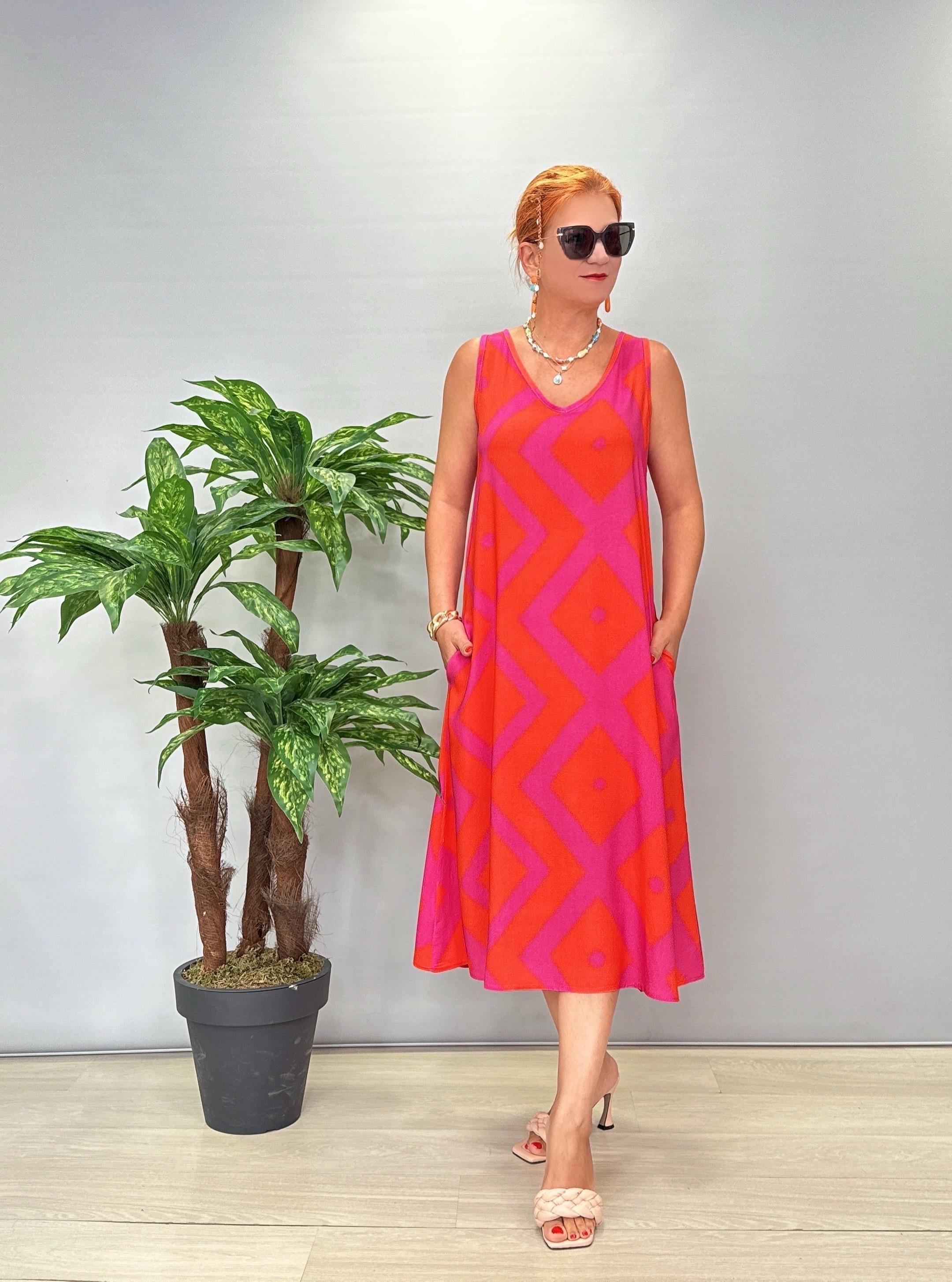 1 BEDEN KÜÇÜK ALINIZ 2247 Pamuklu Viskon Elbise 