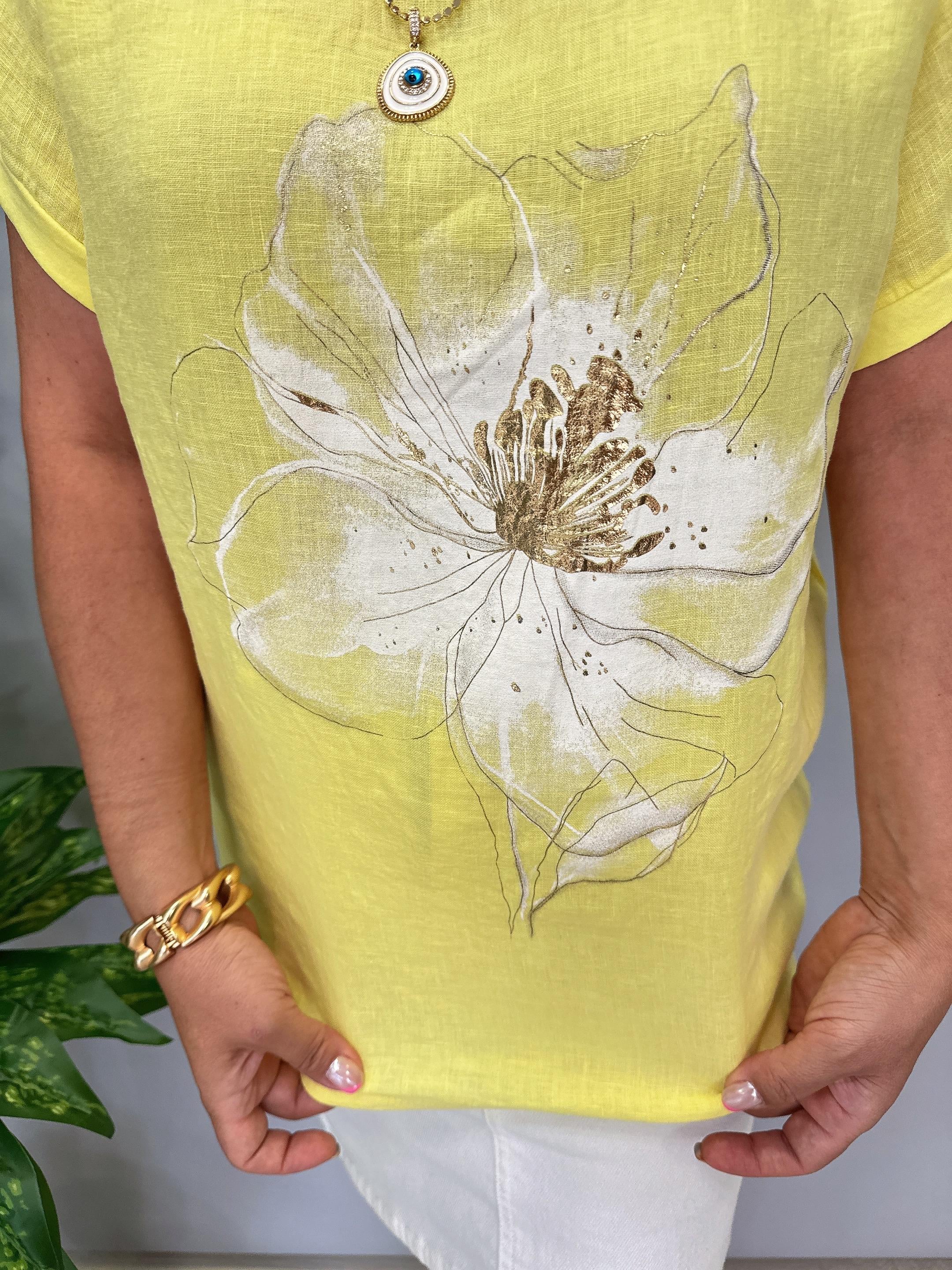 1090 Italyan Bluz Sarı