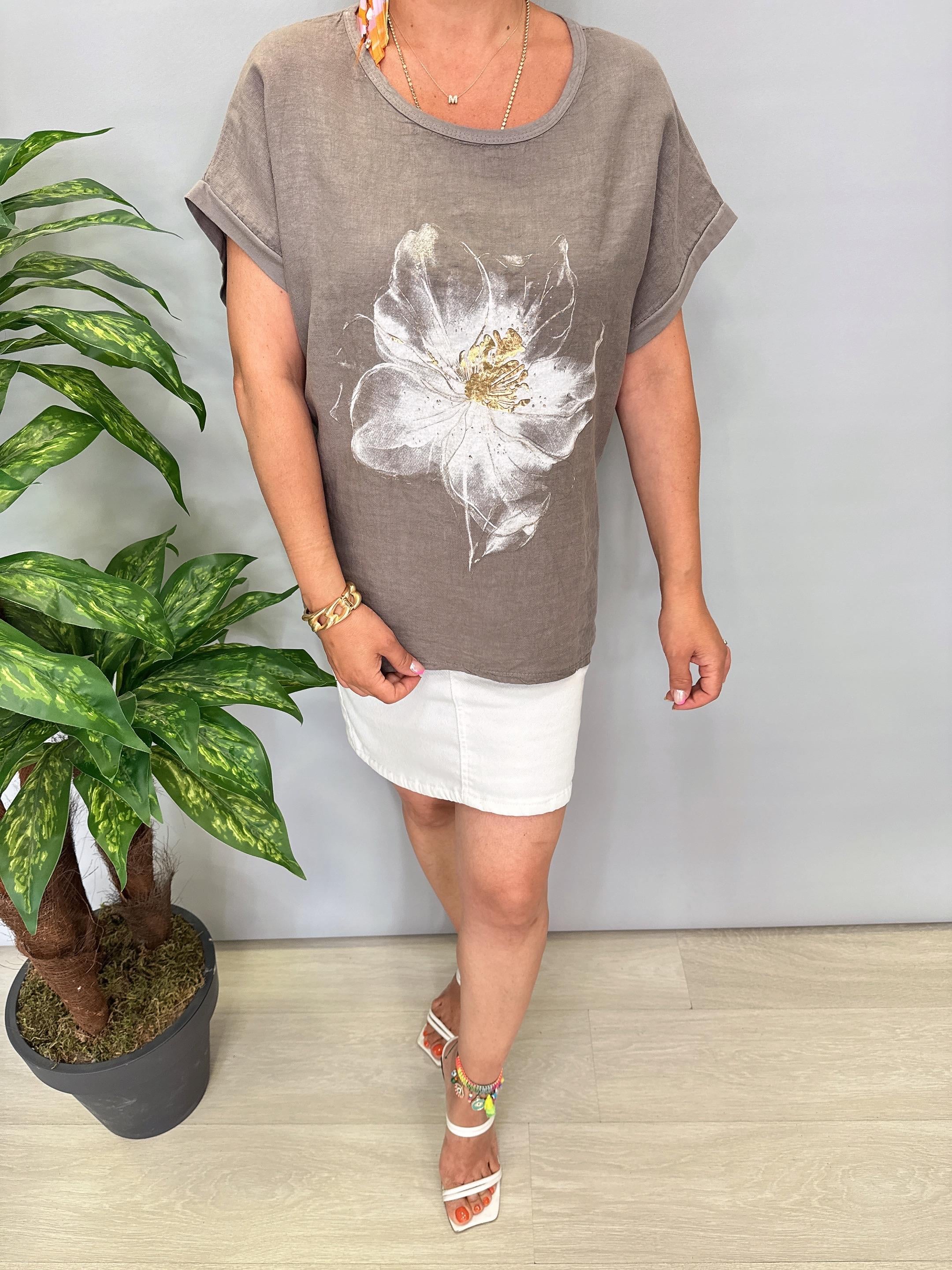 1090 Italyan Bluz Vizon