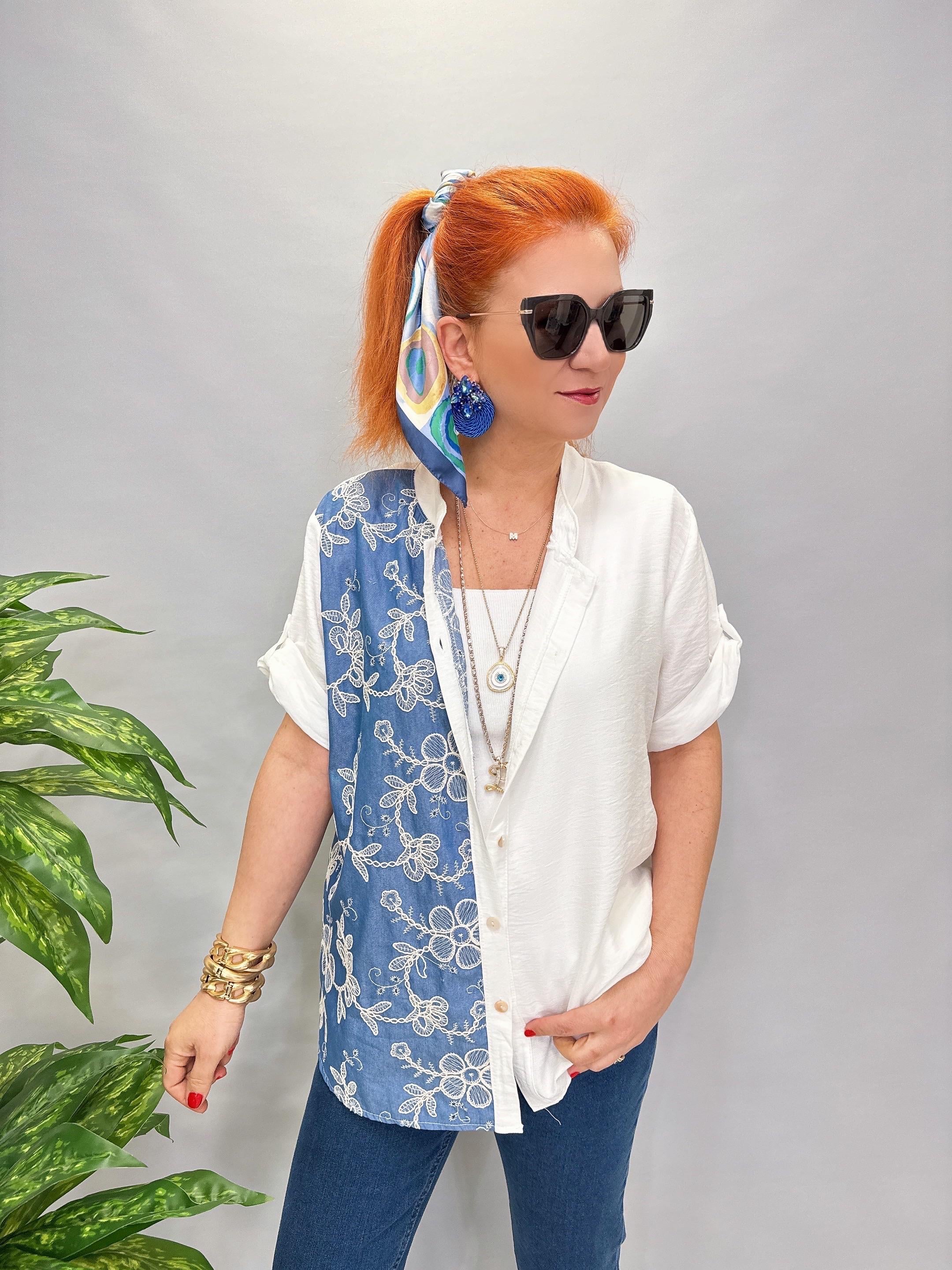 1245 İTALYAN NAKIŞ DETAY GÖMLEK