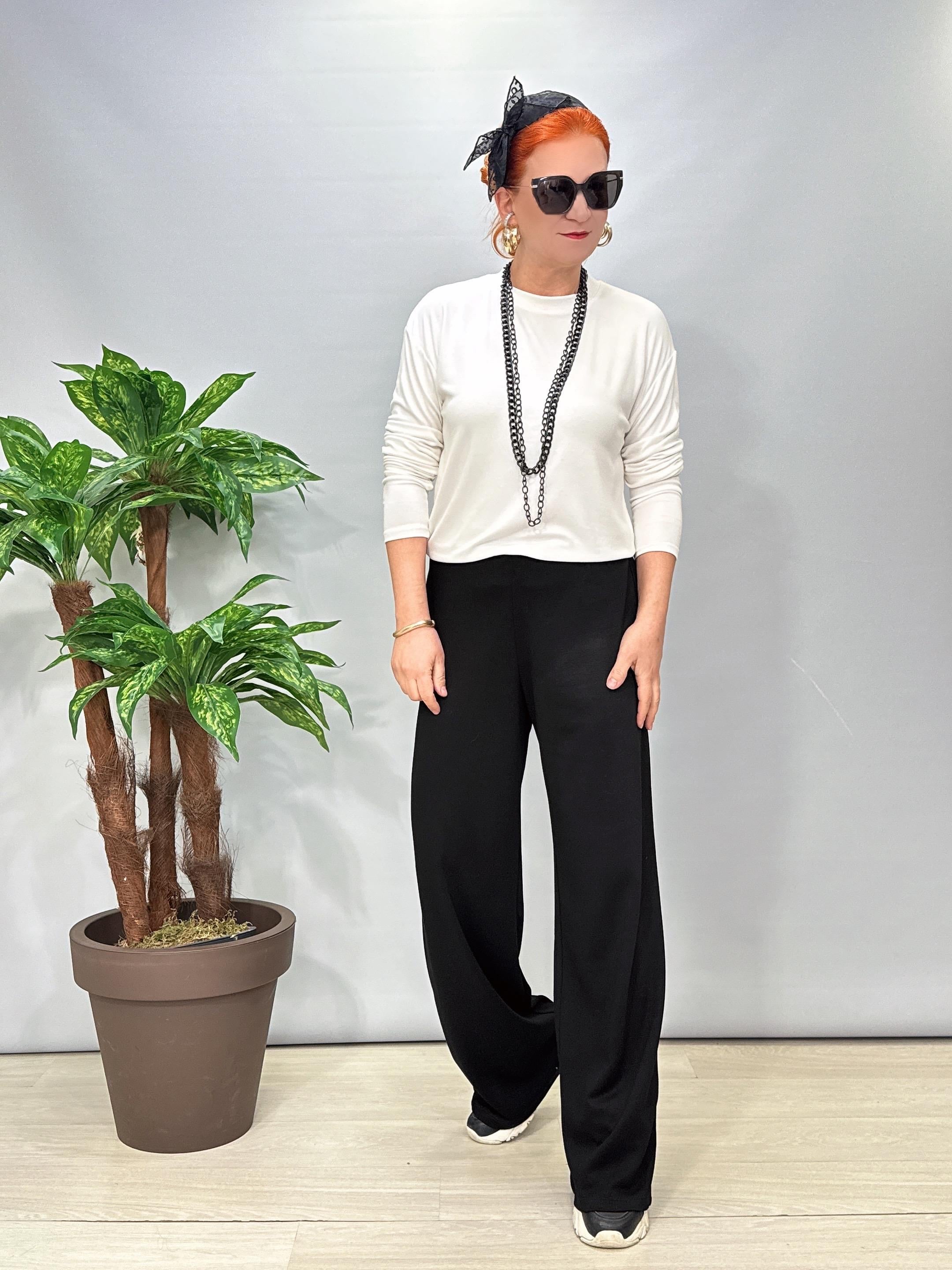 1408 Günlük Modal Pantolon Siyah